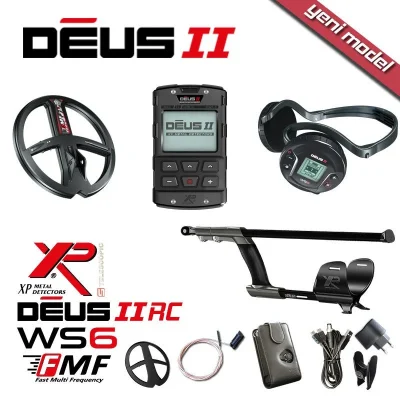 Deus 2 Dedektör 22,5cm FMF Başlık, WS6 Master + WSA2XL Kulaklık